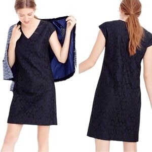 ✴️J. Crew Navy on Black Lace Shift Dress, Sz2